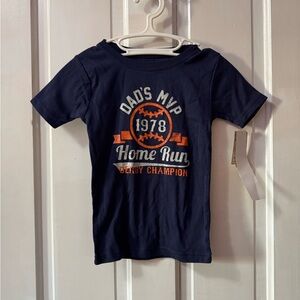 Carter's Navy and Orange Kids Tee - Dad's MVP 1978